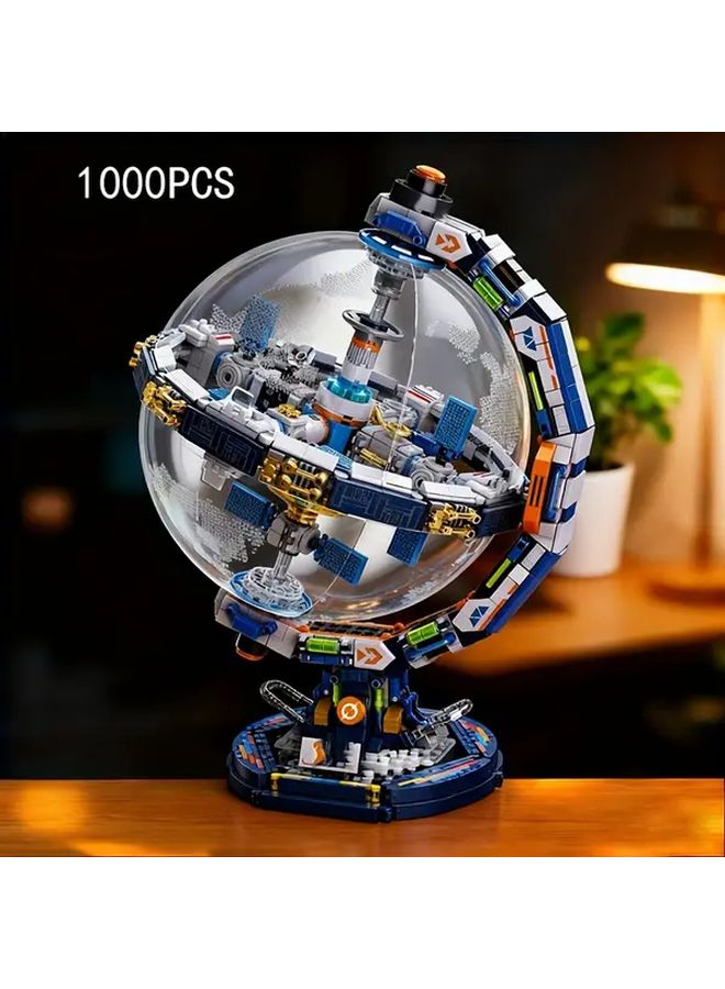 مكعبات مبنى داون غلوب سلسلة علم الفلك محطة الفضاء لعبة تعليمية للبالغين - Image 1